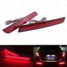 2Pcs LED Lens Rear Bumper Reflector Brake Light For Chevrolet Malibu 2012-2015