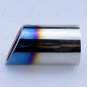 Chrome Stainless Steel Rear Exhaust Tail Muffler Pipe For Audi A4L Grilled Blue