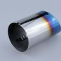 Chrome Stainless Steel Rear Exhaust Tail Muffler Pipe For Audi A4L Grilled Blue