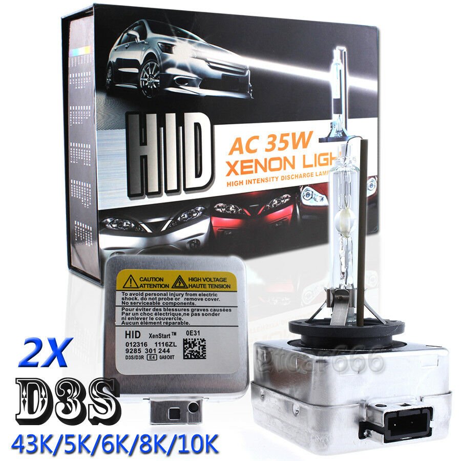 35W D3S Xenon HID Headlight High Low Beam Light Bulbs For Chrysler 43K 5K 6K 8K