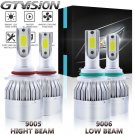 Combo 9005 9006 Hi/Lo Beam LED Headlight For GMC Sierra 1500 2500 HD 2001-2006