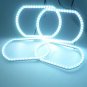 RGB LED SMD Angel Eyes Halo Ring Demon Devil DRL For GMC Sierra Truck 2007-2014