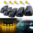 5x LED Roof Cab Marker Light Smoke Covers Lens + Base Kit For 88-02 GMC Chevy