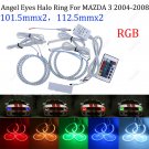 RGB Halo Ring For MAZDA 3 2004-2008 Car Headlight LED Angel Eye Multi-Color SMD