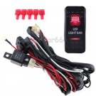 12V 40A Car LED Work Light Bar Wiring Harness Kit ON/OFF Switch Relay Cable set