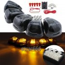 (5) Smoke Cab Marker Light w/ Bright Amber LED Assembly for 99-16 Ford F150-550