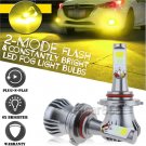9005 9145 H10 LED Fog Light Conversion Kit Super Bright Amber Yellow Flash Mode