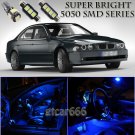 26X Bright SMD Blue LED Interior Light Package Kit For BMW E39 1997-2003 Sedan