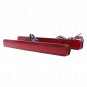 2x Red Lens Rear Bumper Reflector LED Tail Stop Brake Light For 09-14 Acura TSX