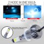 2PCS H11 H8 LED Bulbs 2-Mode Still + Flash Fog Light Driving Lamp w/ Flash Mode