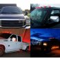 5pcs Universal Teardrop Style Smoke Cover Amber Cab Roof Marker Light for Truck