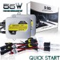 55W QUICK START Slim HID Xenon Headlight Conversion Kit For GMC Sierra 2003-2006