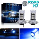 2PC 92-4014SMD H7 Blue LED Bulbs w/ Error Free Decoders For BMW E46 3 Series DRL