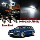 22 Premium White Bulb For Audi A6 C6 4F S6 LED Interior Lights Kit Error Free