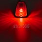 5x Red LED Cab Roof Running Marker Light Somke Cover Set For 1988-2002 Chevy GMC