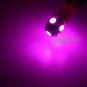 5pc Cab Marker Light Smoke Cover Lens + Pink LED + Base for GMC Chevy C1500-3500