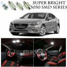 5050 SMD White LED Interior Lights Package Kit For 2014-2017 Mazda3 15pcs