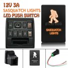 12V Orange LED Push Switch SASQUATCH LIGHT for Toyota Highlander Sequoia 4Runner