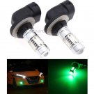 2x H27W/2 881 886 894 898 899 LED SMD Fog Light Daytime Projector Bulbs Green