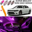 14 x Ultra PINK Interior LED Lights Kit + TOOL For 2015 - 2018 Dodge Charger