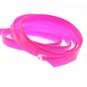 3M Pink EL Wire Car Interior Decoration Cold Light Line Fluorescent Neon Strip