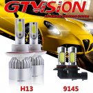 4x H13 9008 LED Headlight 9145 9140 Fog Light Combo Kit For 2004-2014 Ford F-150