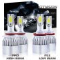 Combo H11 9005 LED Headlight Bulb Kit For Chevrolet Silverado 2500 3500 HD 07-18