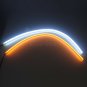 Slim 60cm Switchback Car Flexible LED Strip Light DRL Flowing Turn Signal Lamp
