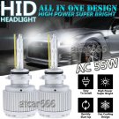 2X 9005 HB3 H10 9145 Xenon HID Headlight 55W 6000K White Bulbs ALL IN ONE DESIGN