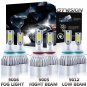 3 Pair LED Headlight Fog Light Bulb For 2013-2015 Ram 1500 2500 3500 w/Projector