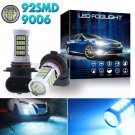 2X 92SMD 9006 HB4 LED Fog Light Bulbs Ice Blue High Power Daytime Running Light