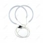 2x131mm + 2x105mm For BMW E83 X3 Angel Eyes CCFL Halo Ring Light Bulb White 6K