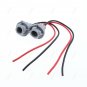 2x T10 Dashboard Light Bulb Extension Wire Harness Socket Connector For Car 12V
