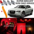 16 x Ultra Red Interior LED Lights Kit + TOOL For 2015 - 2018 Chrysler 300