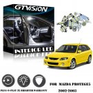 6Pcs Super Bright White Kit LED Interior Car Light For Mazda Protege5 2002-2003