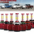 For 95-18 Ford F-150 4-Side LED Bulbs Conversion KIT Headlight Hi/Low Fog Light