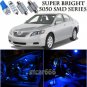 15x Bright SMD Blue LED Interior Light Package Kit For 2005-2009 Toyota Camry