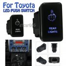 12V Blue LED Push Switch For Toyota Fortuner Hilux Tacoma 2005-2011 REAR LIGHT
