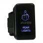 12V Blue LED Push Switch For Toyota Fortuner Hilux Tacoma 2005-2011 REAR LIGHT