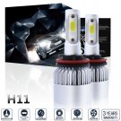 1400W 210000LM 6K White COB LED Headlight Kit H8 H9 H11 Low Beam Bulb One Pair