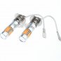 2pcs H3 Amber CREE LED Projector Bulb High Power Fog Light Daytime Running Light