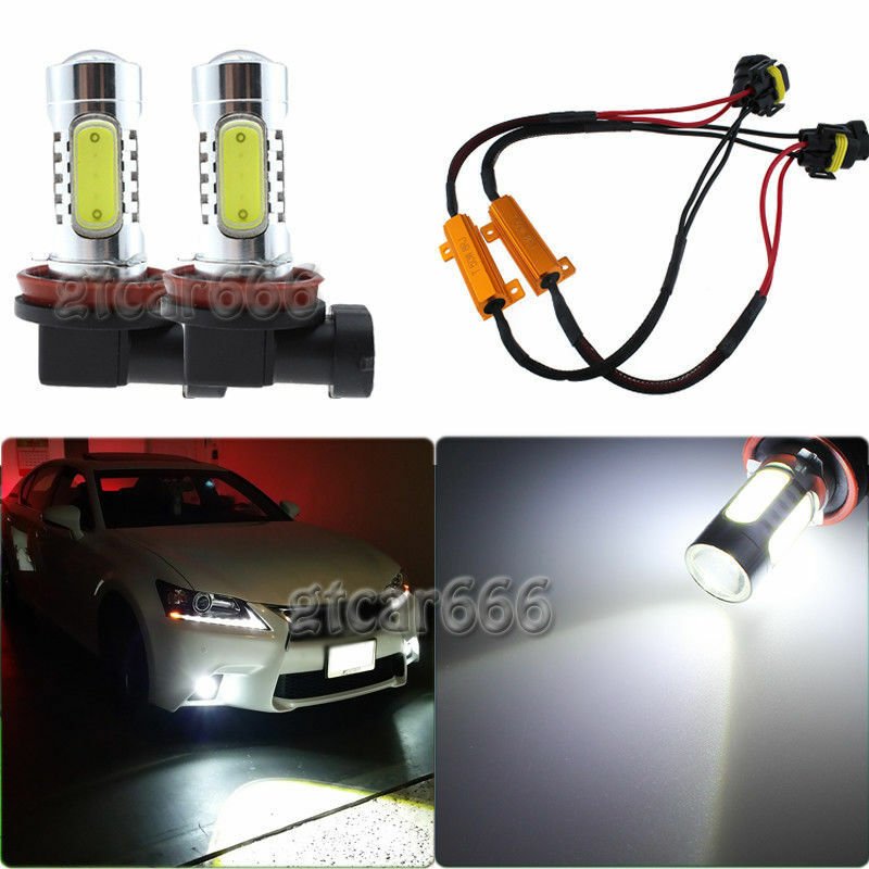 2x H11 11W CREE LED Projector Fog Light No Error For BMW E71 X6 M E70 X5 E83 F25