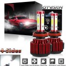 2X 4-Side LED Headlight Kit H11 6000K 1800W Low Beam for Nissan Sentra 2013-2017