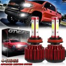 For 2000-2017 Toyota Tundra LED Xenon Kit 4-Sides LED Headlight Fog Light Lamps