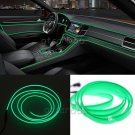 3M Universal Car Interior LED Decor Wire Strip Atmosphere Cold Light Line Green