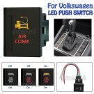 12V AIR COMP Amber Red Laser LED Push Switch Left Side For VW Volkswagen Amarok