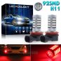 For BMW E71 X6 M E70 X5 E83 F25 X3 H11 H8 Red LED Fog Light Bulbs DRL w/ Decoder