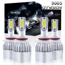 4PCS 9005 HB3 LED Headlight Bulbs for 2016 2017 Ram 1500 2500 3500 w/projector