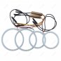 4x For Ford Mondeo MK3 2002-07 Headlight Amber&White Cotton Angel Eyes Halo Ring