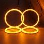 4x For Ford Mondeo MK3 2002-07 Headlight Amber&White Cotton Angel Eyes Halo Ring